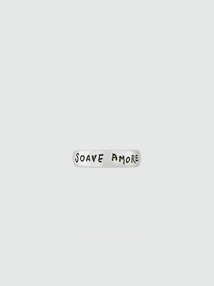 GUCCI SOAVE AMORE STERLING RING