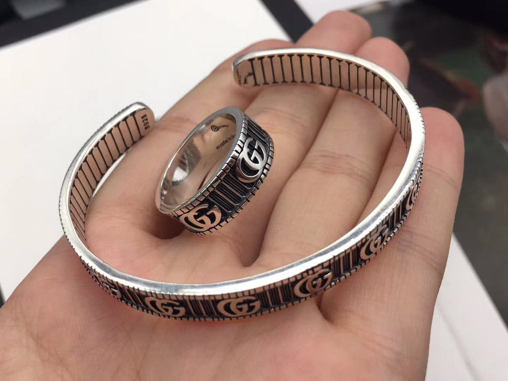 GUCCI BRACELET DOUBLE G SILVER