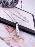 GUCCI STERLING SILVER GHOST BAR PENDANT