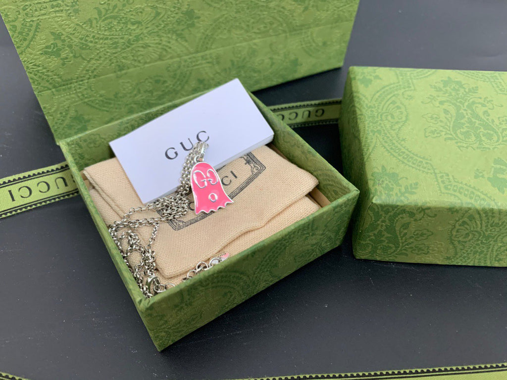 GUCCI GHOST PINK NECKLACE