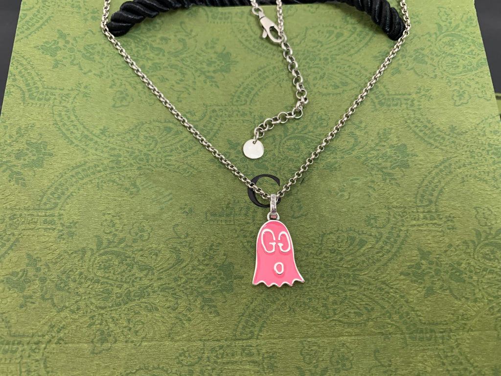 GUCCI GHOST PINK NECKLACE