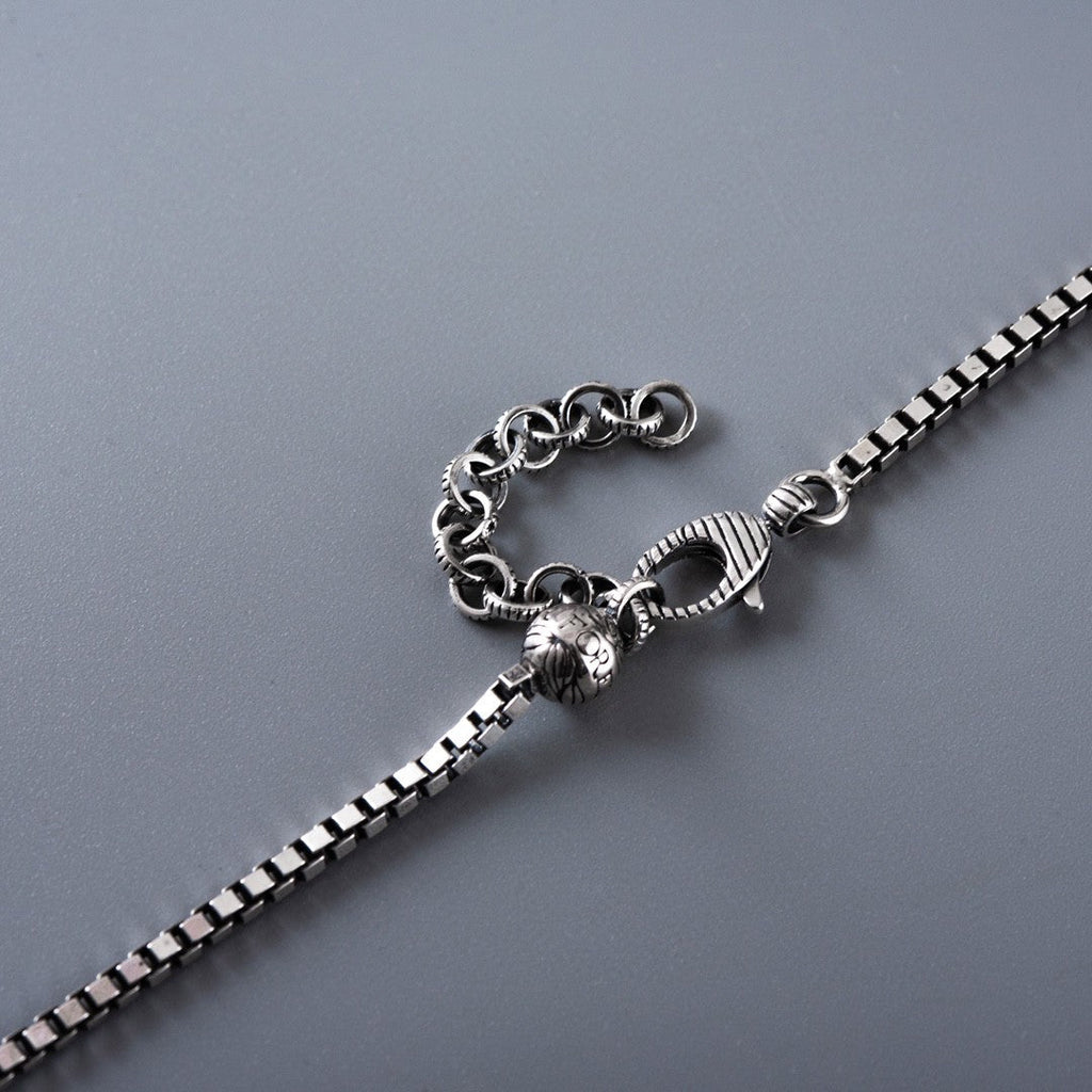 GUCCI DOUBLE CLASSIC RETRO STERLING SILVER COW  NECKLACE