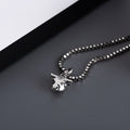 GUCCI DOUBLE CLASSIC RETRO STERLING SILVER COW  NECKLACE