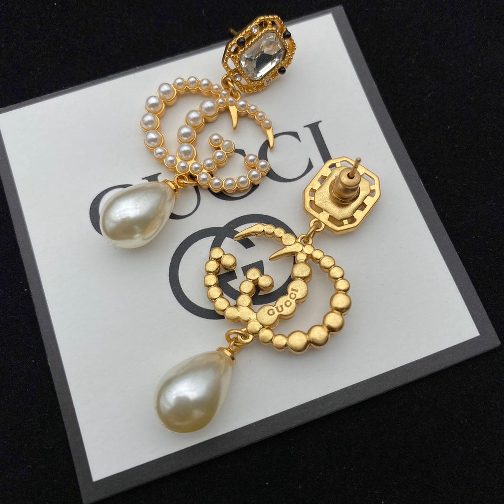 GUCCI PEARL DROP EARRINGS