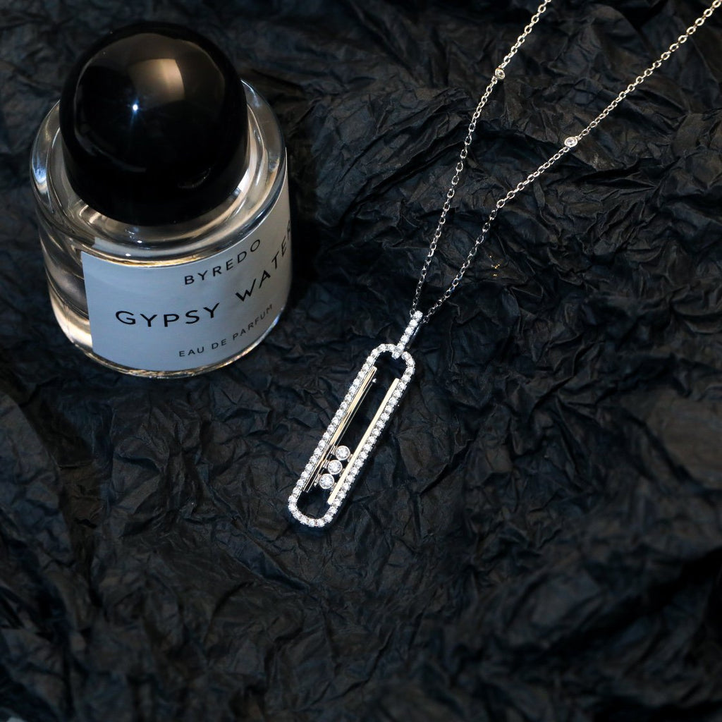 MESSIKA MOVE 10TH PM SILVER DIAMOND NECKLACE