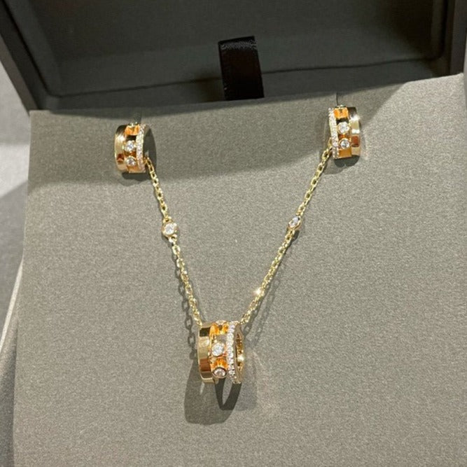 MESSIKA CHAIN MOVE ROMANE PEDAND NECKLACE