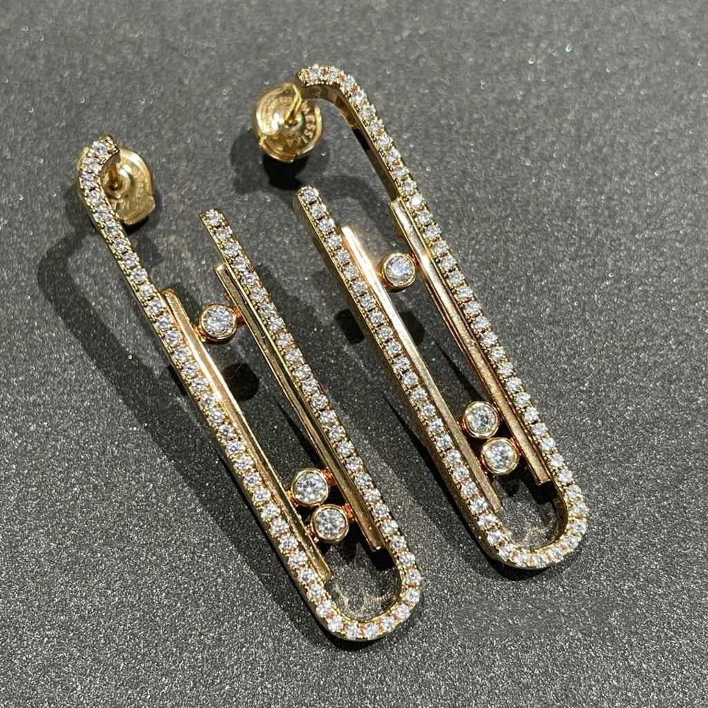MESSIKA MOVE 10TH PM EARRINGS DIAMOND