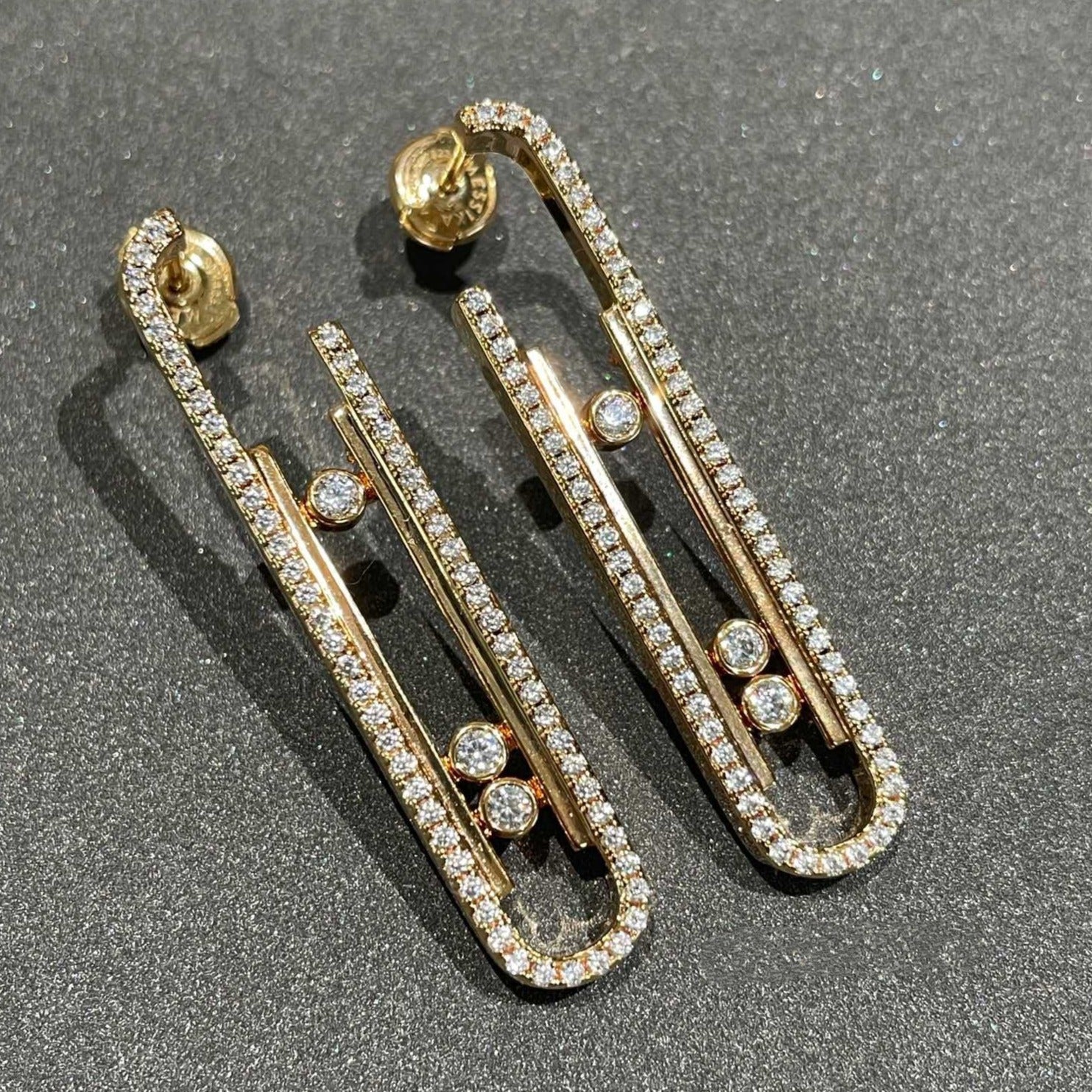 MESSIKA MOVE 10TH PM EARRINGS DIAMOND