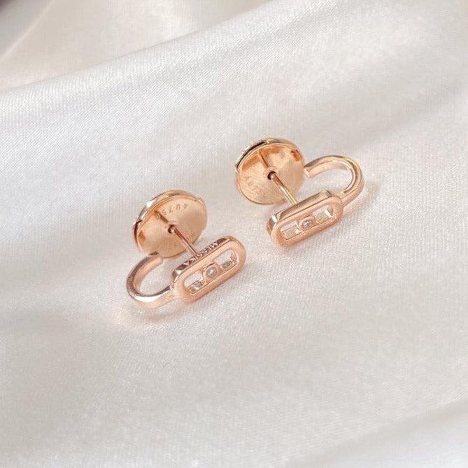 MESSIKA CREOLES MOVE UNO MINI 1 DIAMOND EARRINGS
