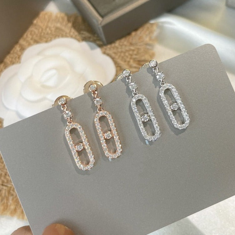 MESSIKA DORMEUSES MOVE UNO DIAMOND EARRINGS