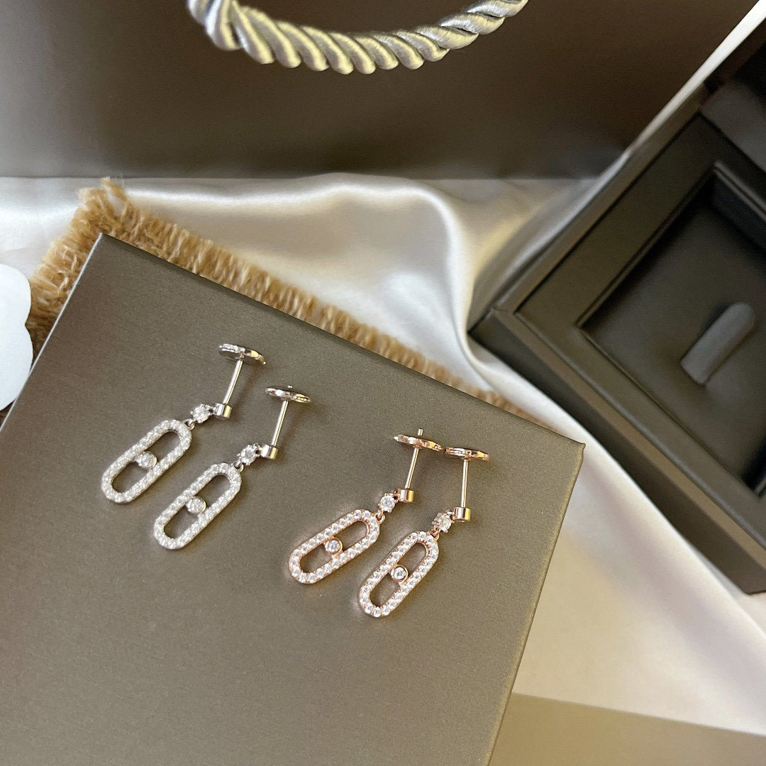 MESSIKA DORMEUSES MOVE UNO DIAMOND EARRINGS