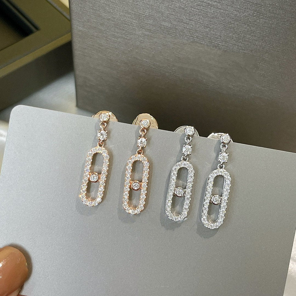MESSIKA DORMEUSES MOVE UNO DIAMOND EARRINGS