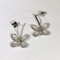 GRAFF BUTTERFLY SILVER DIAMOND EARRINGS