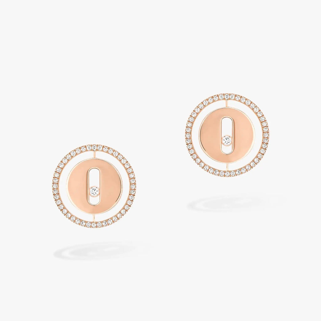 MESSIKA PUCES LUCKY MOVE DIAMOND EARRINGS