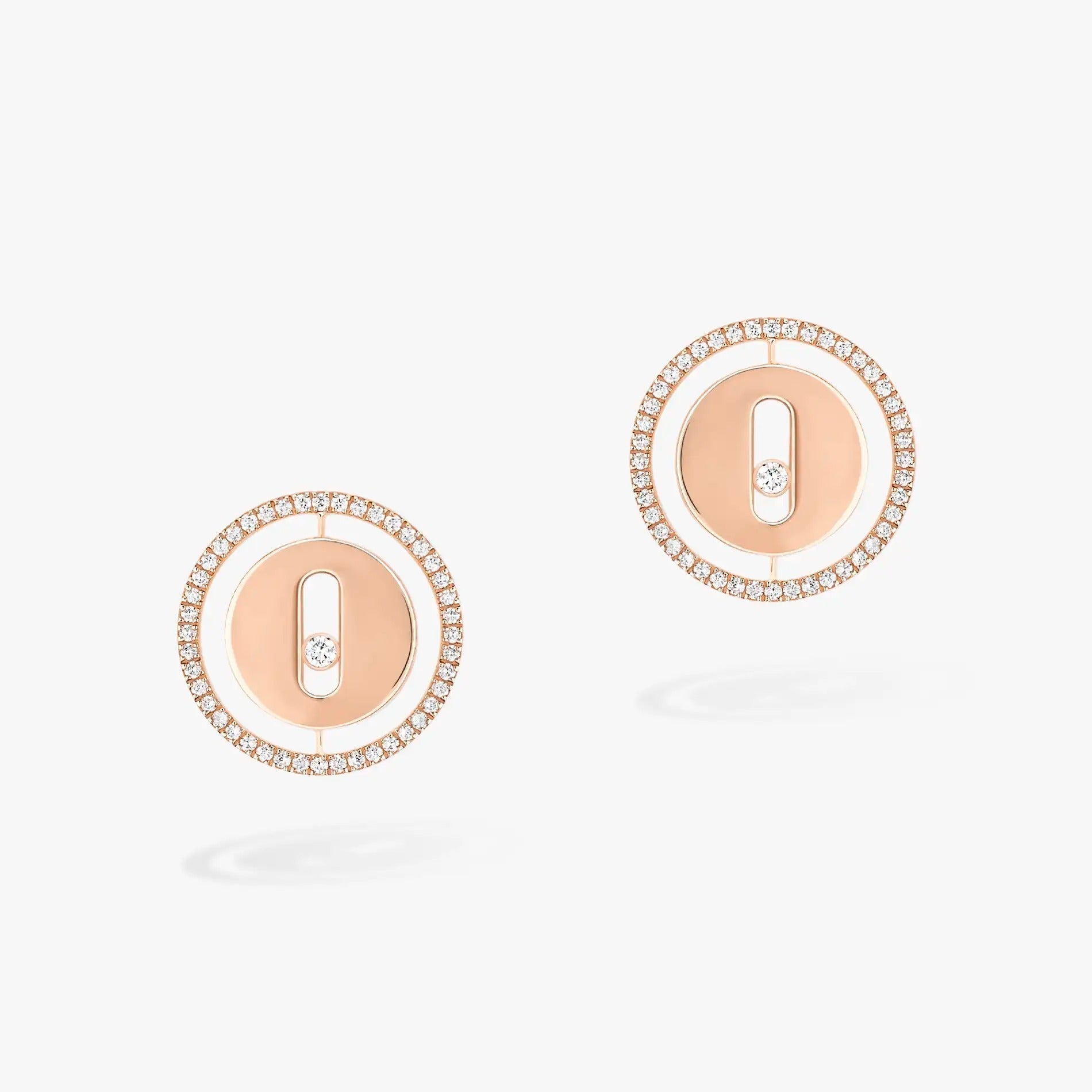 MESSIKA PUCES LUCKY MOVE DIAMOND EARRINGS