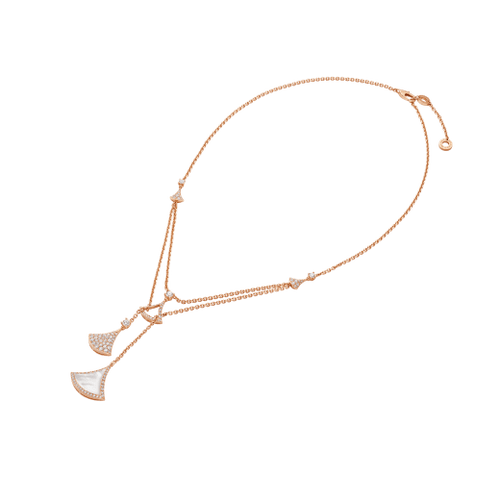 Bvlgari DREAM NECKLACE  3 MOTIF WHITE MOP DIAMOND