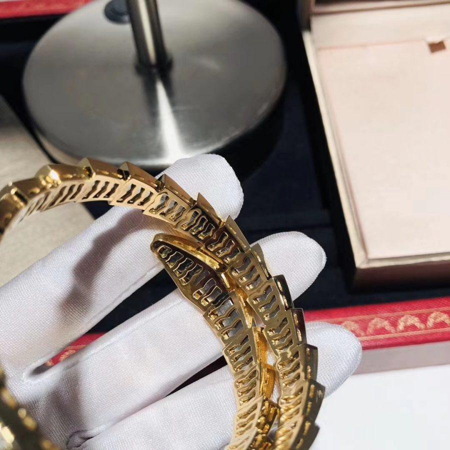 Bvlgari SERPENTI BRACELET 8MM GOLD DIAMOND