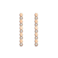 CHAUMET BEE LOVE PINK GOLD DIAMOND LONG EARRINGS