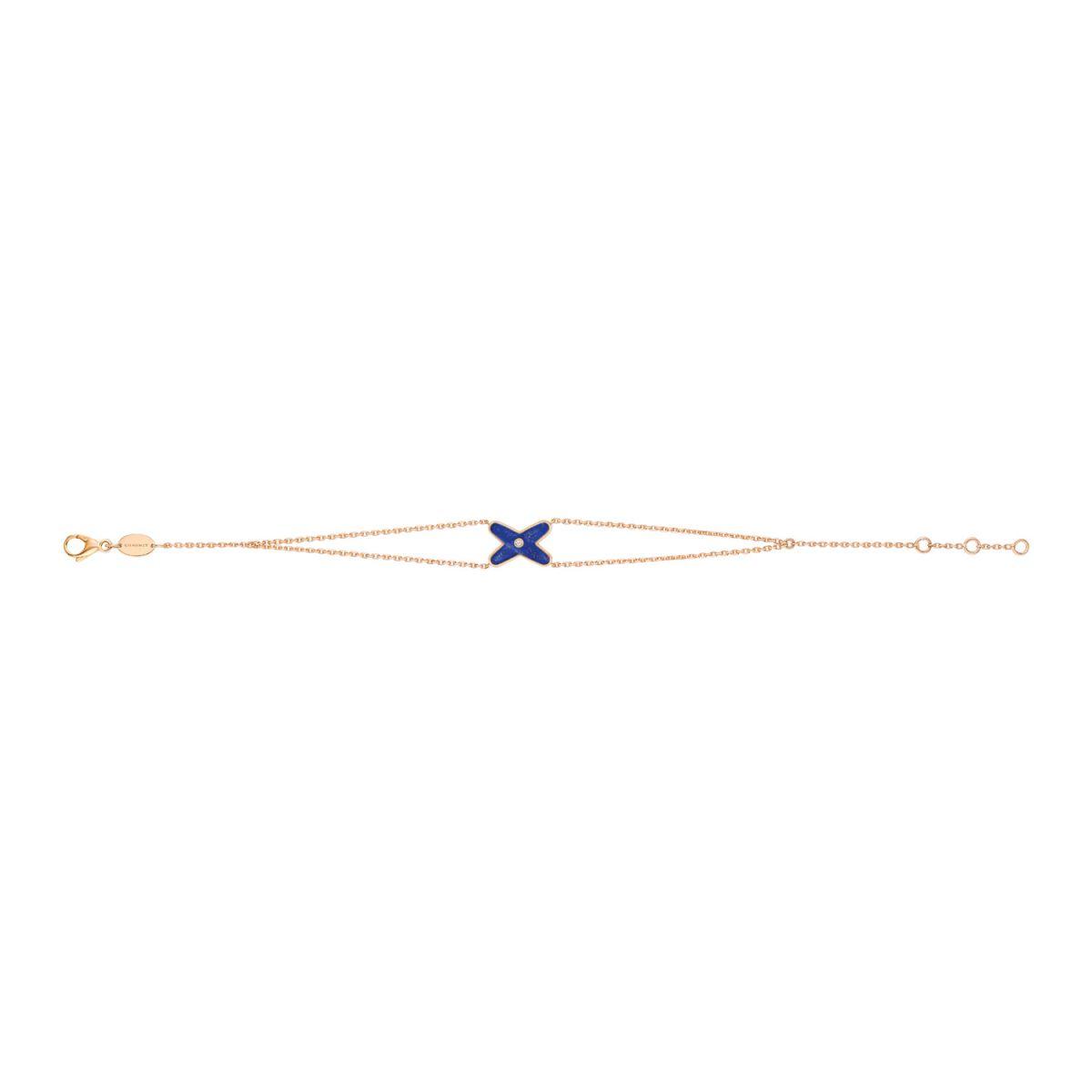 CHAUMET JEUX BRACELET AGATE PINK GOLD 1 DIAMOND