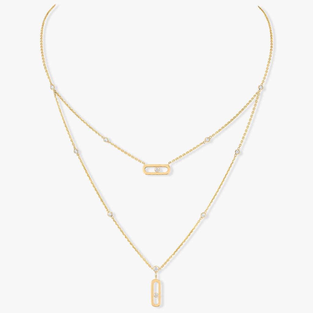 MESSIKA MOVE UNO 2 ROW DIAMOND NECKLACE