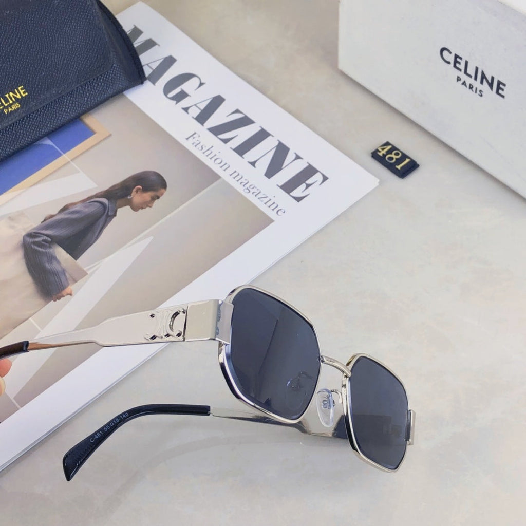 CELINE TRIOMPHE SUNGLASSES 501780 IN METAL