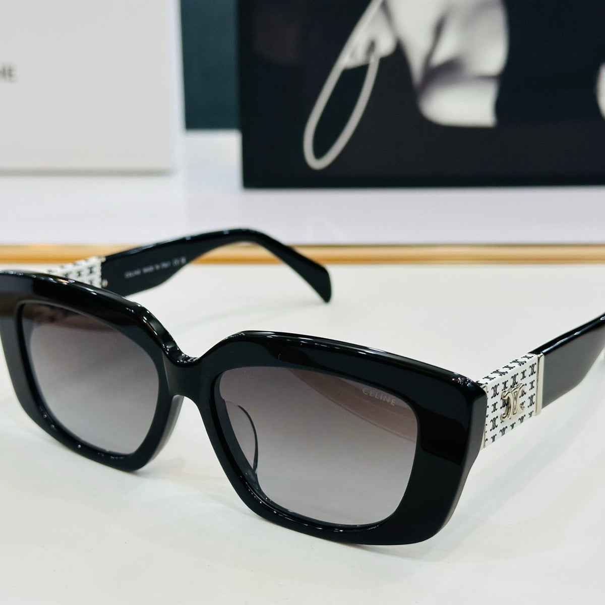 CELINE TRIOMPHE SUNGLASSES CL40168U IN ACETATE