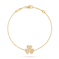 Van Cleef & Arpels FRIVOLE GOLD FLOWER DIAMOND BRACELET
