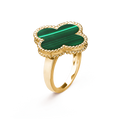 Van Cleef & Arpels CLOVER MALACHITE RING