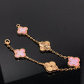 Van Cleef & Arpels CLOVER BRACELET 5 MOTIF PINK AND PINK GOLD