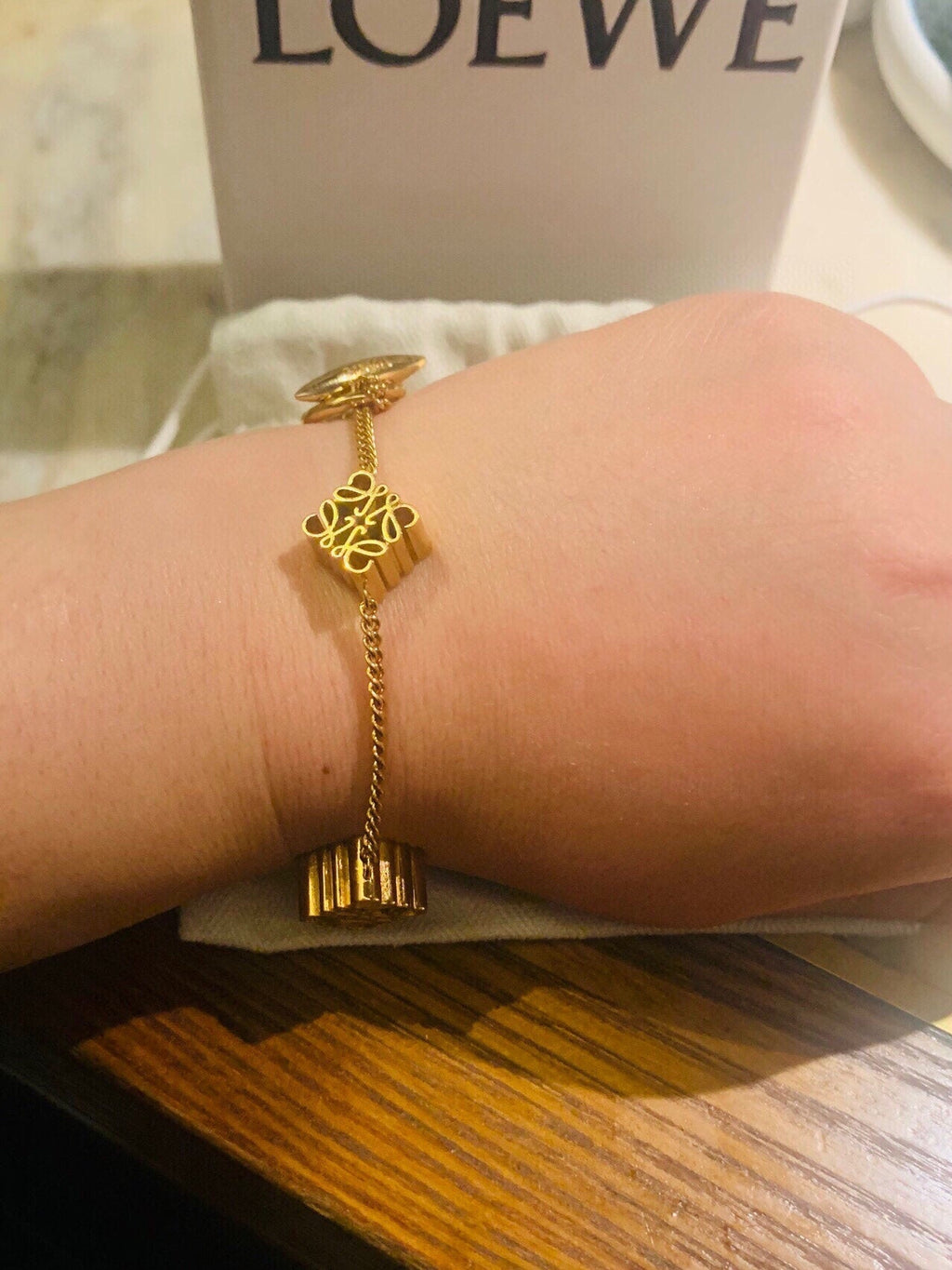 LOEWE ANAGRAM 3 MOTIFS BRACELET