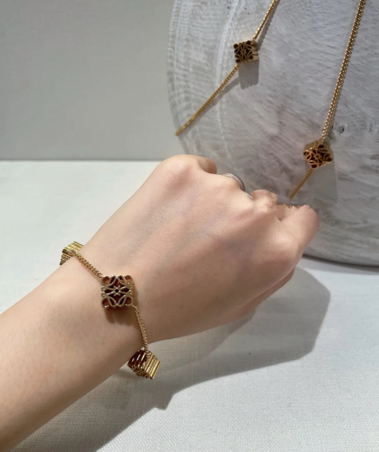 LOEWE ANAGRAM 3 MOTIFS BRACELET