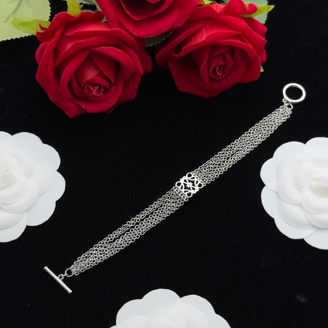 LOEWE ANAGRAM MUTIL CHAIN BRACELET