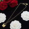 LOEWE ANAGRAM BAG GOLD NECKLACE
