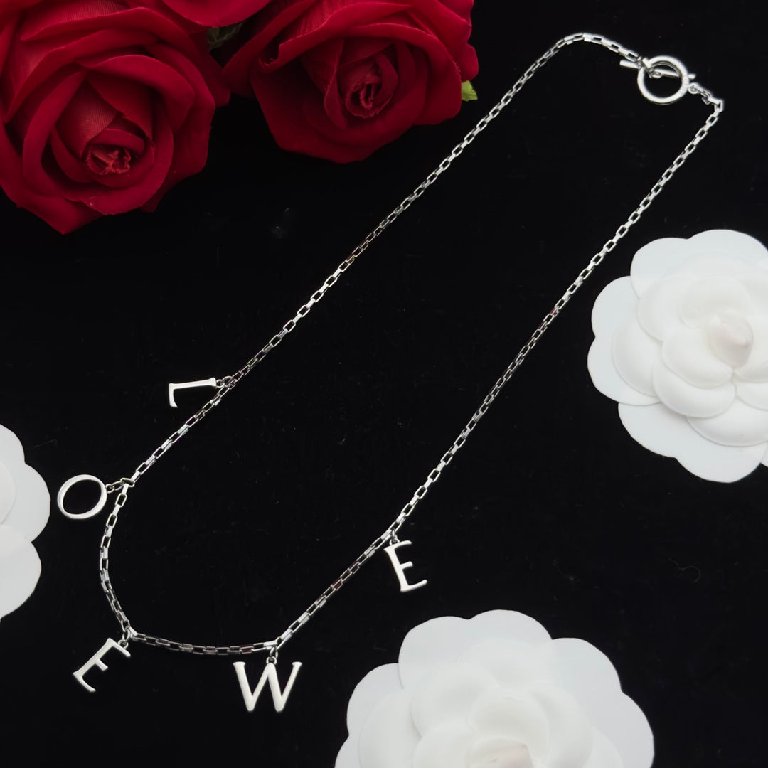 LOEWE LOEW LOGO NECKLACE