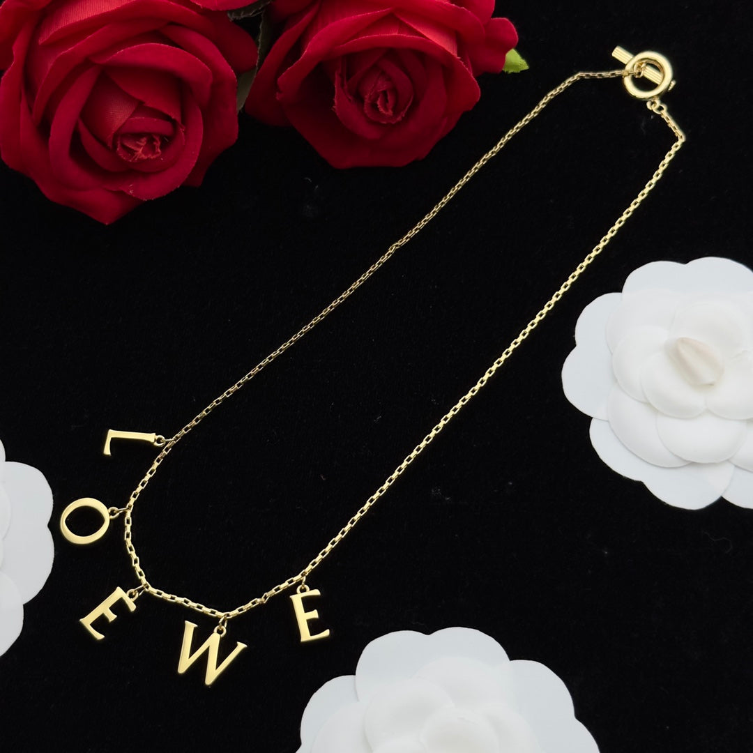 LOEWE LOEW LOGO NECKLACE